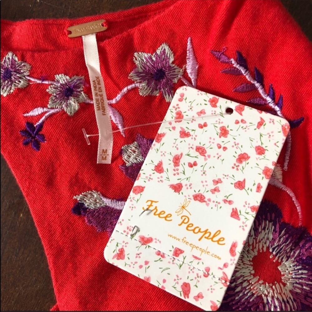 Free People Lita embroidered long sleeve shirt - Picture 6 of 8